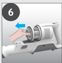HOOVER HF1P10HX - VASCHETTA RACCOGLIPOLVERE E FILTRI - 9