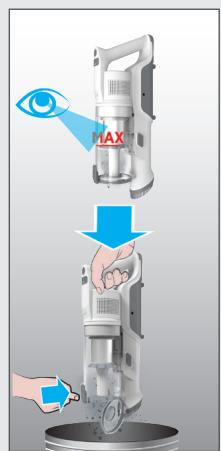 HOOVER HF1P10HX - CÓMOC VACIAR EL DEPOSITO DE SUCIEDAD - 1