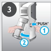HOOVER HF1P10HX - IMPORTANTE: para um desempenho ideal, recomendamos lavar os filtros a cada 5 depositos esvaziados. - 5