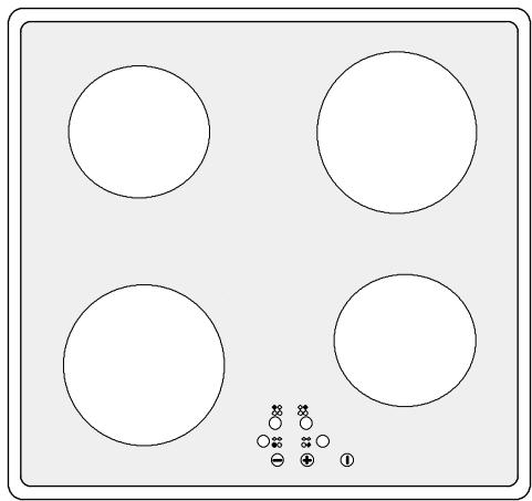 ZANUSSI ZKT 622 HX - Déclencher de la table de cuisson - 1