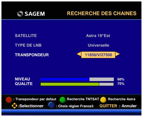 SAGEM ISD 75 - Recherche des chaînes - 1