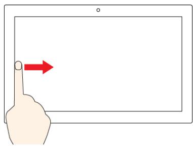 LENOVO Yoga C740 - Faites glisser votre doigt à partir du bord droit - 1