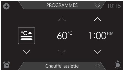 ASKO CM8478G - Sélection d'une fonction réchauffement - 1