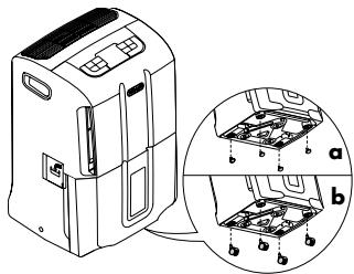 DELONGHI DDS20 - Application des roulettes - 1