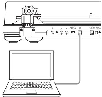 TEAC TN-5B - Branchement à un ordinateur - 1