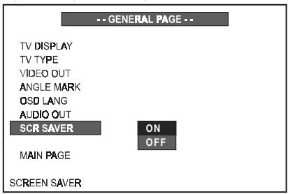 JBL DSC 400 - Screen Saver Setting (SCR Saver) - 1