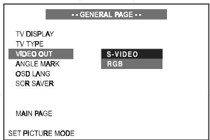JBL DSC 400 - Video Output Setting - 1