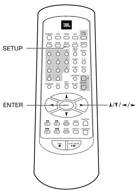 JBL DSC 400 - Selecting the On Screen Display (OSD) Language - 1