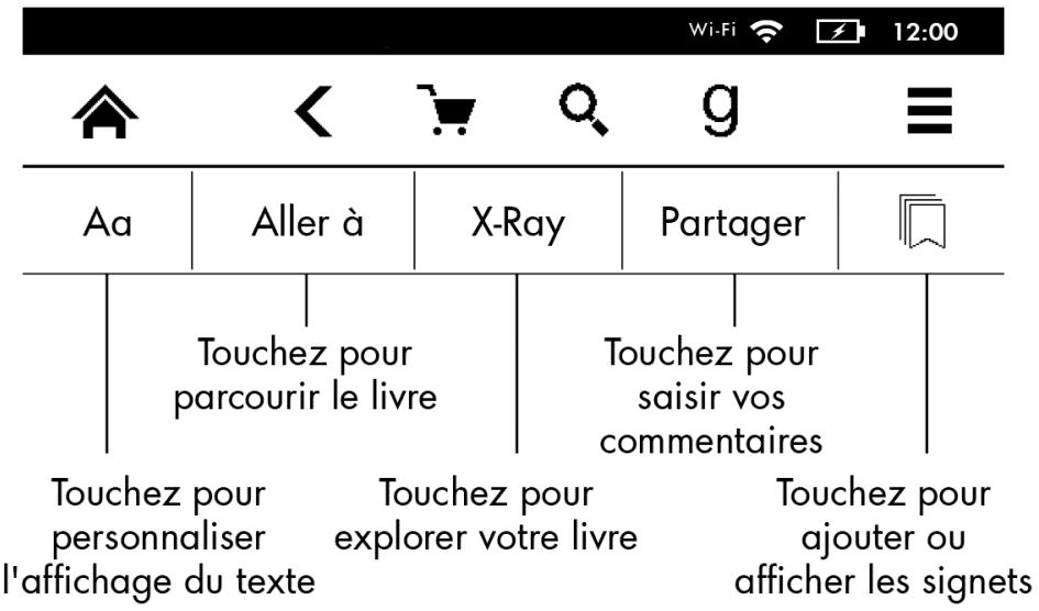 AMAZON KINDLE BK WIFI 4 GO - Barres d'outils - 2