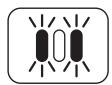 DARTY IZ320EU - Battery Indicator Lights on handheld vacuum are flashing. - 2
