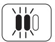 DARTY IZ320EU - Batterij-indicatielampjes op de handstofzuiger knipperen. - 3
