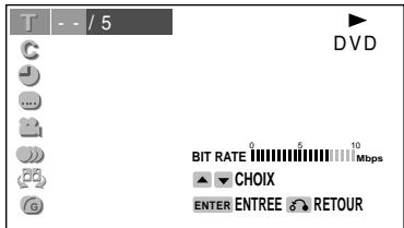 SHARP DVNC70 - Servez-vous de ▲ ou ▼ pour sélectionner t, puis appuyez sur ENTER. - 1