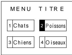 SHARP DVNC70 - Sélection des scènes sur l'écran de menu - 2