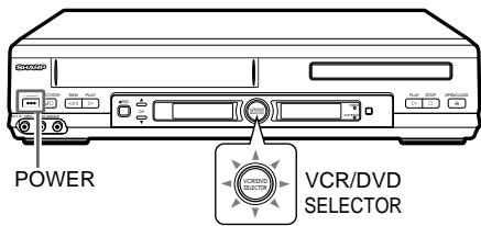 SHARP DVNC70 - Lors du branchement d'un téléviseur à prises de sortie partagée dvd/vcr - 4