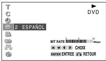 SHARP DVNC70 - Servez-vous de ou  pour sélectionner les sous-titres que vous souhaitez utiliser. - 1