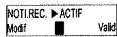 SAGEM D50T - Modifier la notification (selon opérateur) - 3