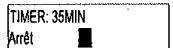 SAGEM D50T - Afficher ou masquer le temps de décompte du timer - 3