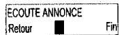 SAGEM D50T - Enregistrer une annonce personnelle - 5