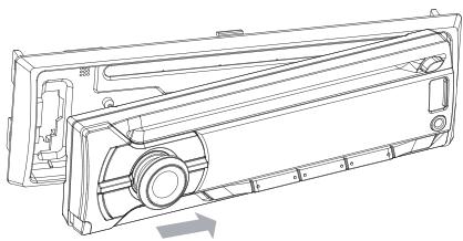 PHILIPS CE135BT - Fixation du panneau avant - 1