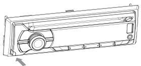 PHILIPS CE135BT - Retrait du panneau avant - 1