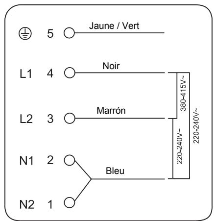 HAIER HAMTP64MC - Branchement de la plaque sur le secteur - 3