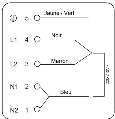 HAIER HAMTP64MC - Branchement de la plaque sur le secteur - 6
