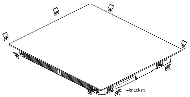 HAIER HAMTP64MC - Regolazione della posizione delle staffe - 1