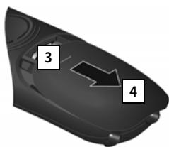 GIGASET 540 TRIO NOIR - Insertion des piles - 4