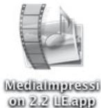 PENTAX OPTIO WG-4 - Double-cliquez sur l'icone [medialmpression 2.2 LE] dans le dossier [applications]. - 1
