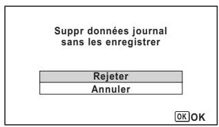 PENTAX OPTIO WG-4 - Ignorer le journal enregistré - 2