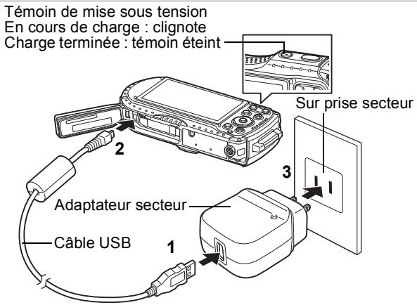 PENTAX OPTIO WG-4 - Charge de la batterie - 1