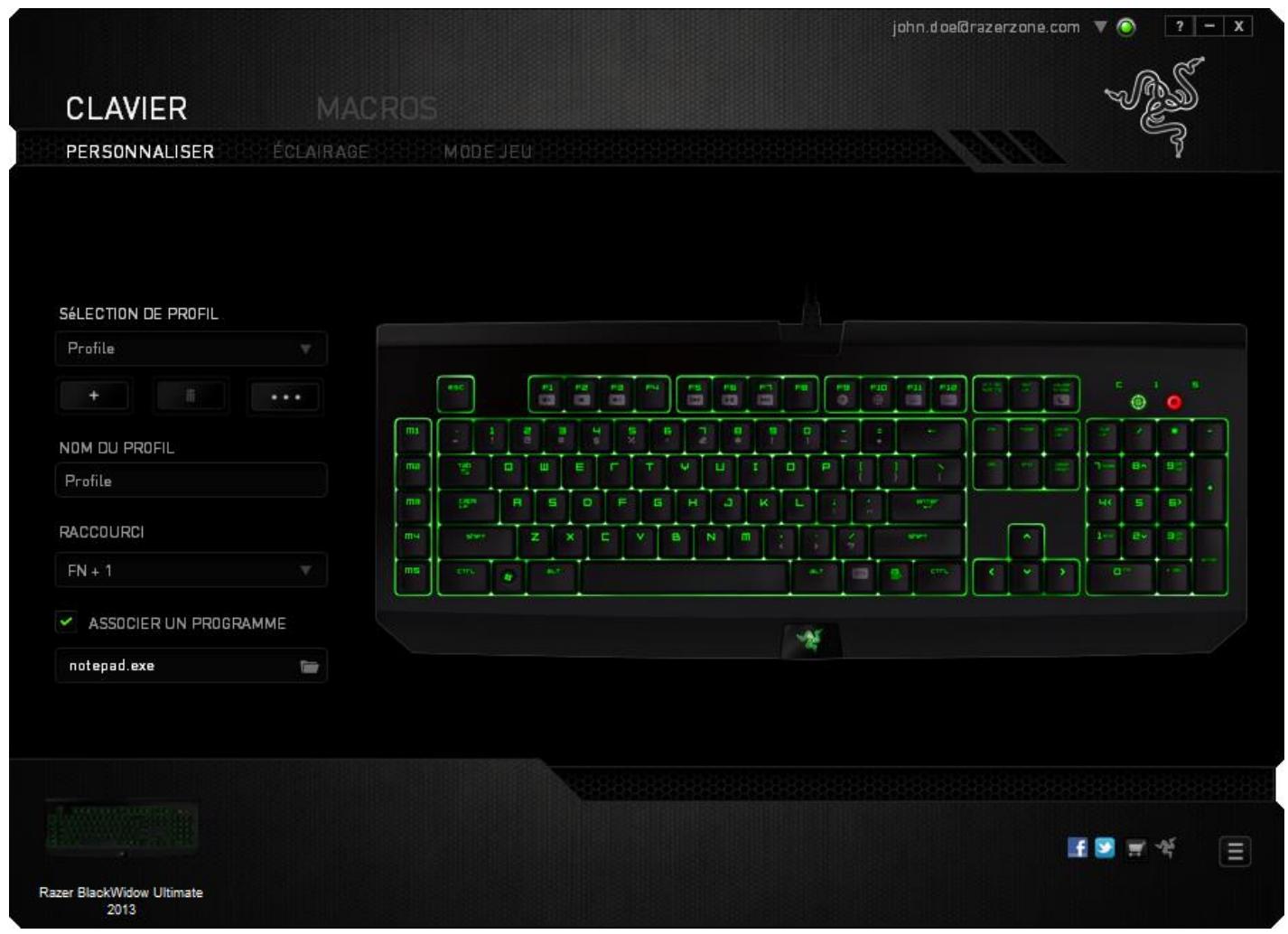 RAZER RONAN - ONGLET clavier - 1