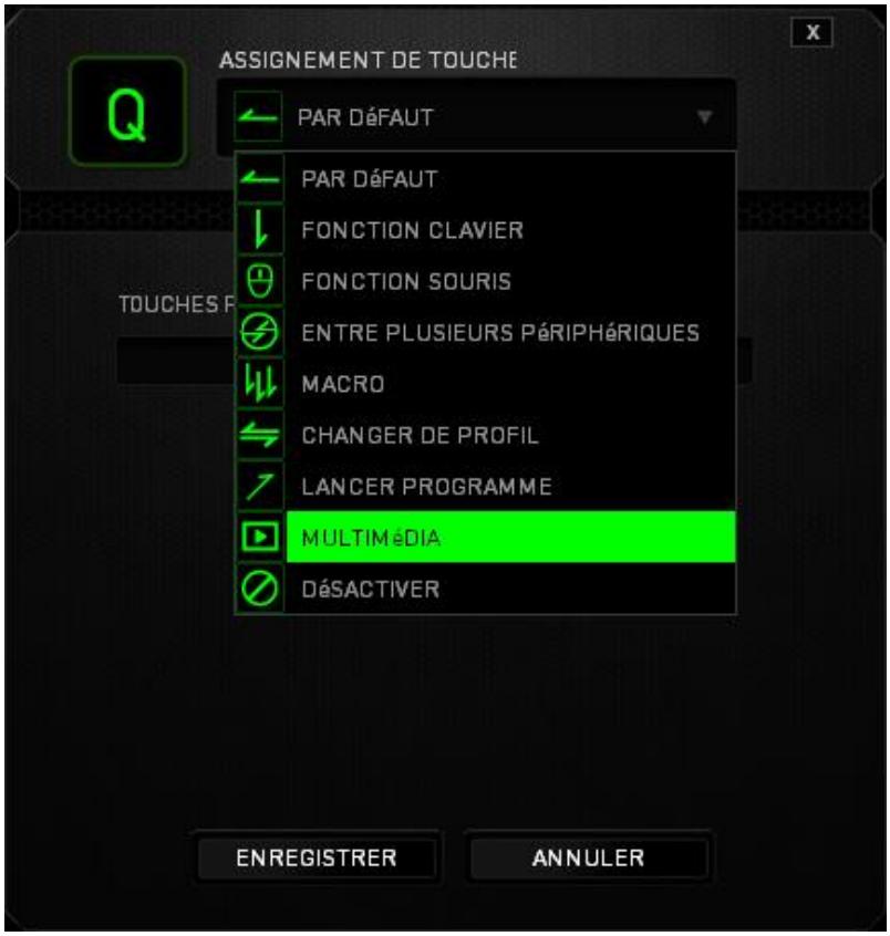 RAZER RONAN - Menu d'affection des touches - 1