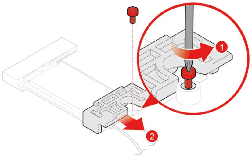 LENOVO M720q - Remplacement de la carte wi-fi - 3