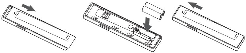 TCL 85C89B - Installation des piles - 1
