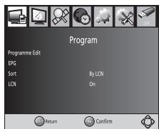 AKIRA DHB-B51HU160 - Réglages de gestion du Programme - 1
