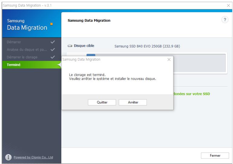 SAMSUNG 860 QVO - 3-1. Si le disque cible est connecté au port USB - 1