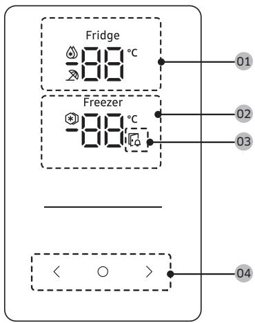 SAMSUNG RLS4T620FSA - Panneau de commande - 1