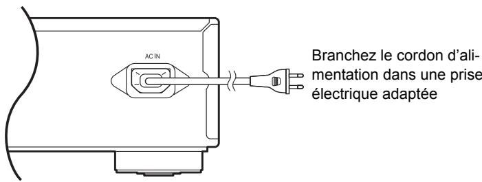 PIONEER PD-30AE - Branchement du cordon d'alimentation - 2