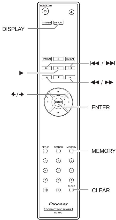 PIONEER PD-30AE - Lecture en mémoire (pour les CD audio) - 1