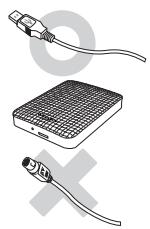 MAXTOR STSH-M401TCBM - Utilisation du câble de données - 1