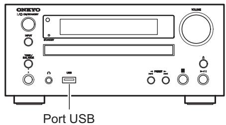ONKYO CS-545 - Écouter les fichiers musicaux d'un lecteur flash USB - 1