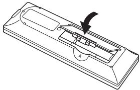 ONKYO CS-545 - Après avoir correctement installé les piles, remettez en place le couvercle du compartiment. - 1