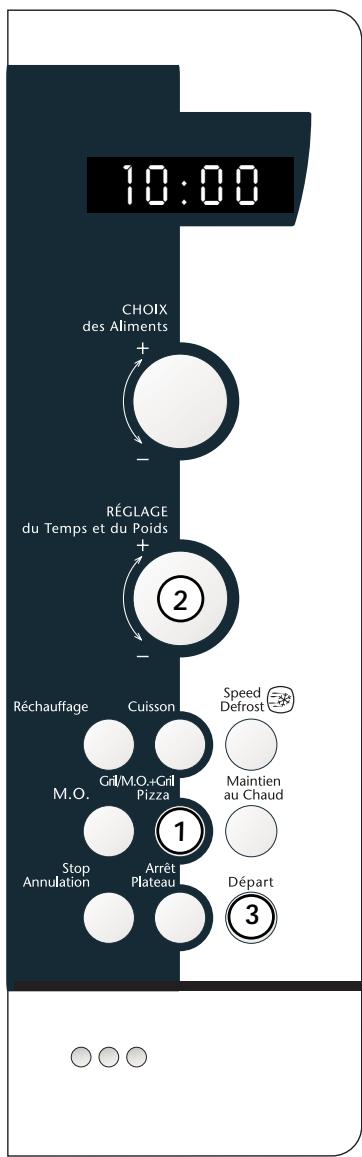 SAUTER SMM 30 WF1 BLANC - Utilisation de la fonction mo + grill - 4