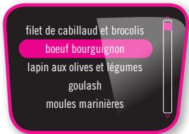 MOULINEX CE859800R - MENU recettes : - 10