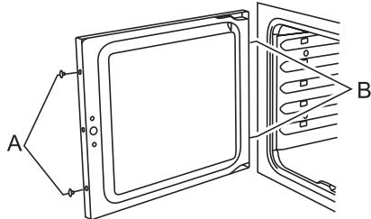 FALCON FCON 1092 DFIV/CM-EU - Dépose du panneau de porte extérieur du four - 1