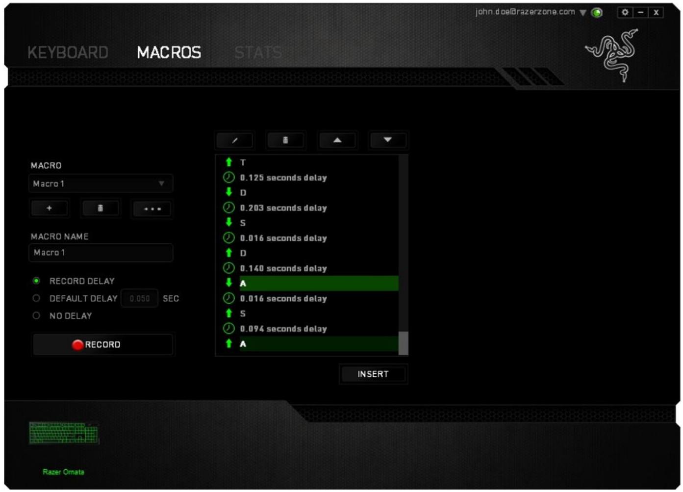 RAZER ORNATA - MACROS TAB - 5