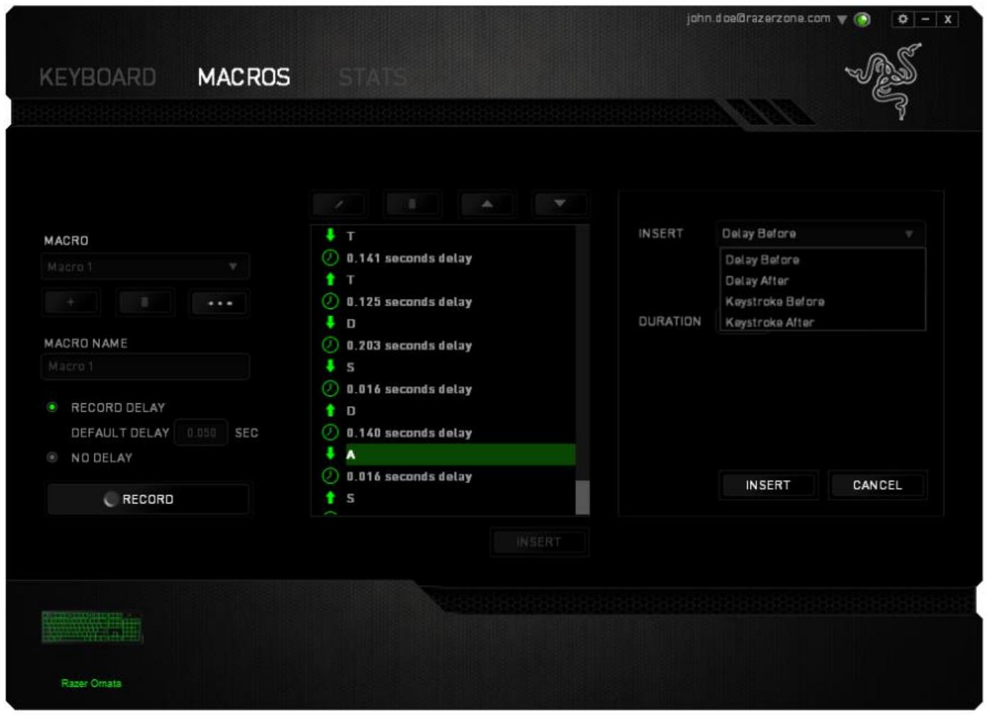 RAZER ORNATA - INSERT - 1