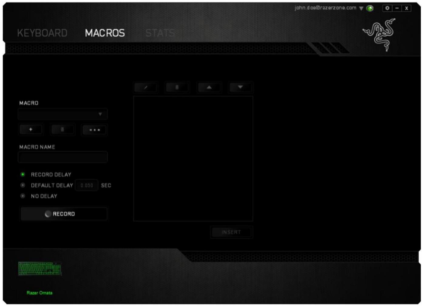 RAZER ORNATA - MACROS TAB - 4