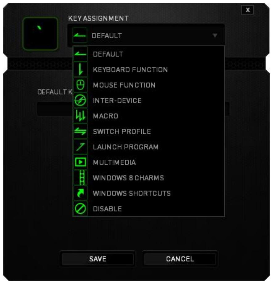 RAZER ORNATA - Key Assignment Menu - 1